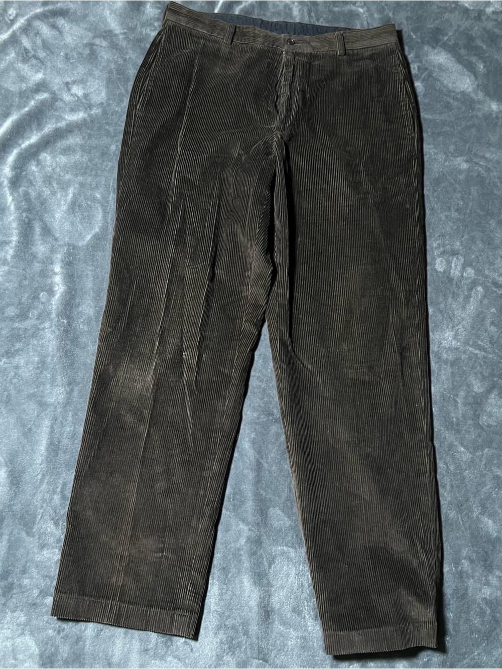 Brooks Brothers Hudson Corduroy Pants Mens 34x32 Brown Wide Wale Trousers